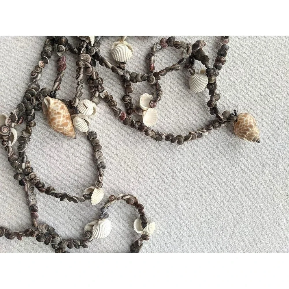 Seashell Garland 22 Feet Long Beach Decor Accent Coastal Craft Supply Art Resort